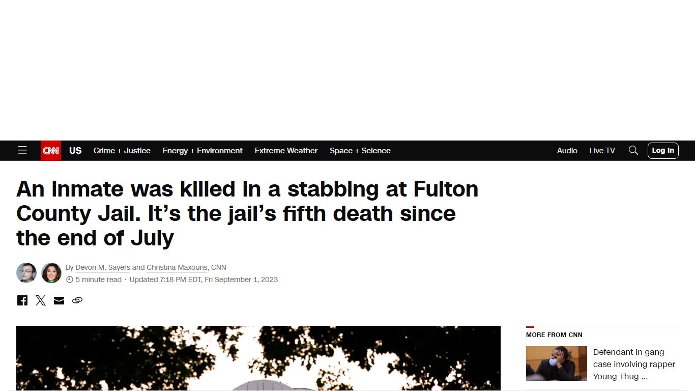 Fulton County Jail stabbing: An inmate was killed. It's the jail's ...